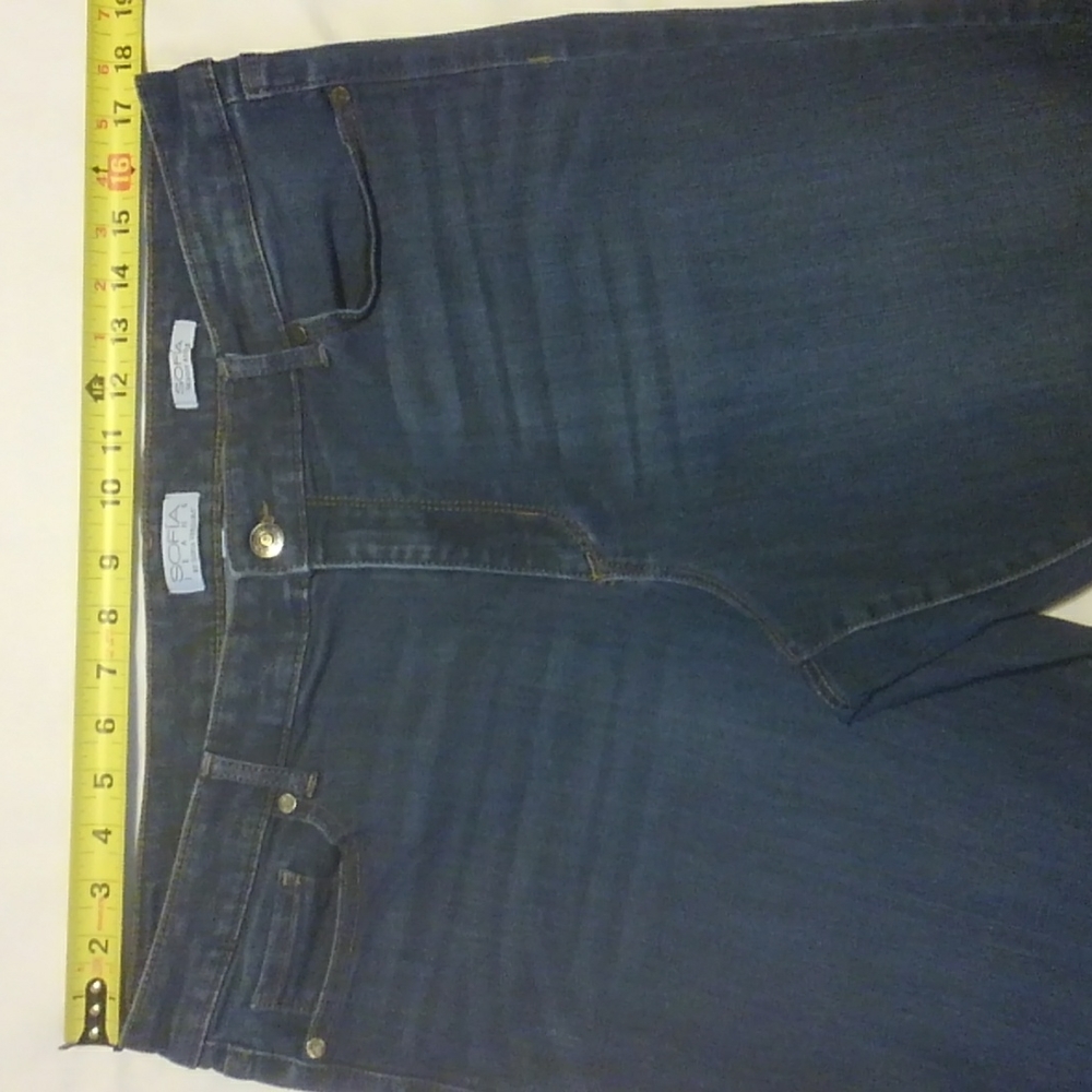 Sofia Vergara Skinny Ankle Hi-Rise Denim Blue Jeans 16 - Picture 2 of 8